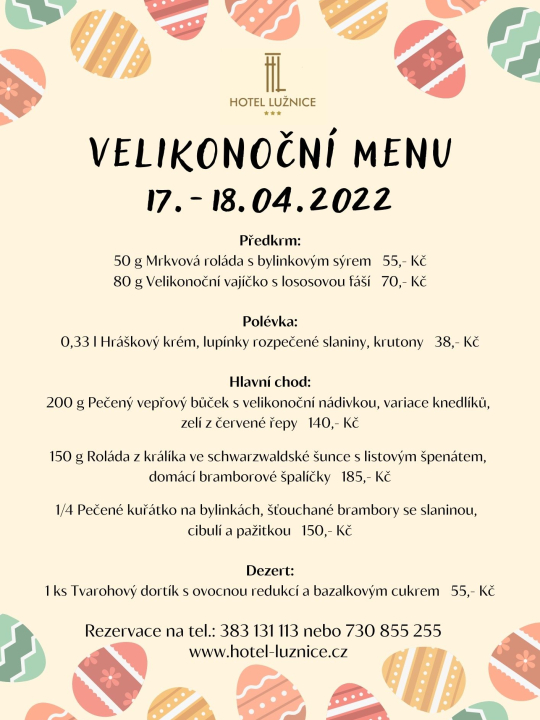 Velikonoční menu
