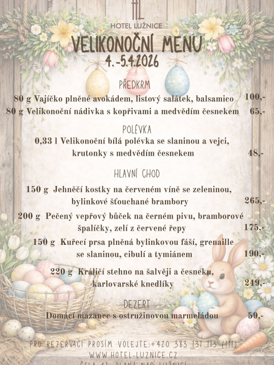 VELIKONOČNÍ MENU