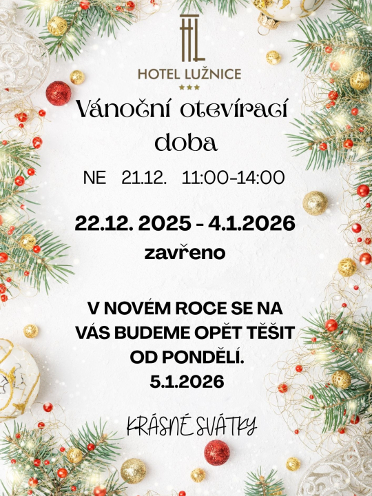 Vánoční otevírací doba