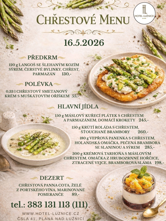 CHŘESTOVÉ MENU